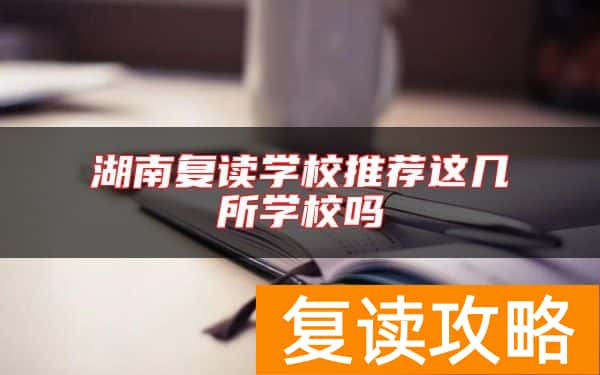 湖南复读学校推荐这几所学校吗